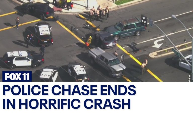 Police chase ends in horrific crash in Cerritos