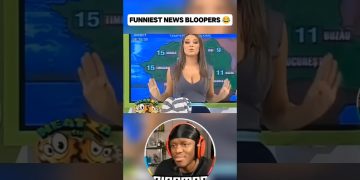 Funny news bloopers with reactions.