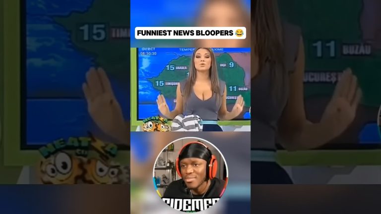 Funny news bloopers with reactions.