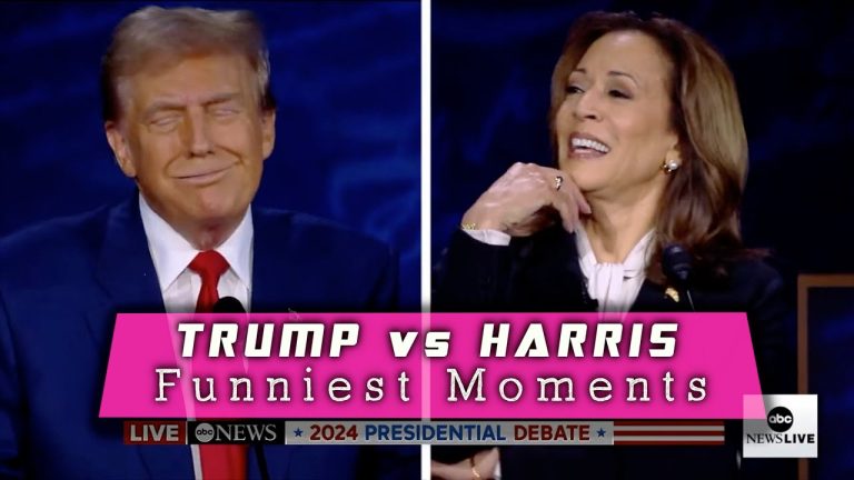 Debate funniest moments with Trump and Harris.