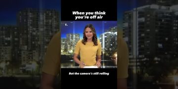 News anchor surprised on live broadcast