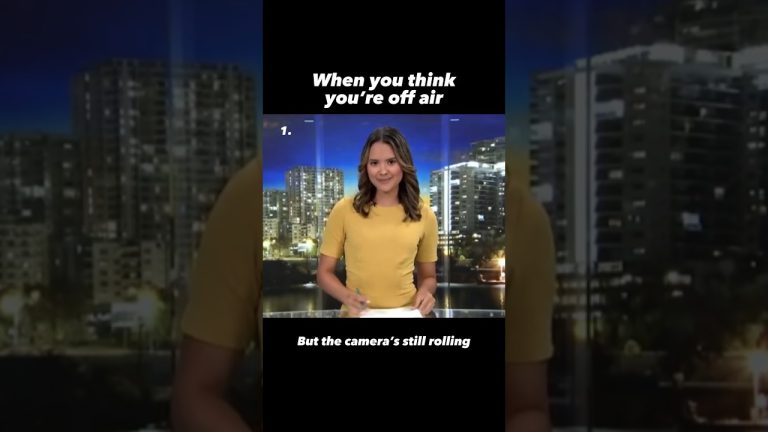 News anchor surprised on live broadcast