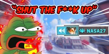 Angry frog meme with gaming chat message.