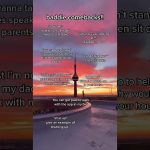 Witty comeback phrases against sunset tower background.