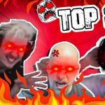 Gamers with glowing red eyes, flames, TOP 200 text