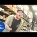 Man shouting inside a store