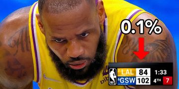 Basketball player LAL vs GSW, score 84-102.