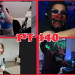 Four masked gamers playing and streaming online, PT 140