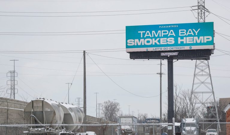 Detroit Lions Billboard Roasts Tampa Bay’s Pot Game!