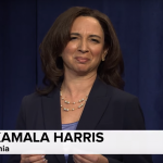 Comedian impersonating Kamala Harris on CNN skit