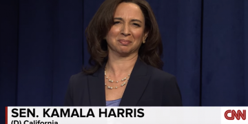 Comedian impersonating Kamala Harris on CNN skit