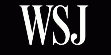 WSJ logo in white on black background