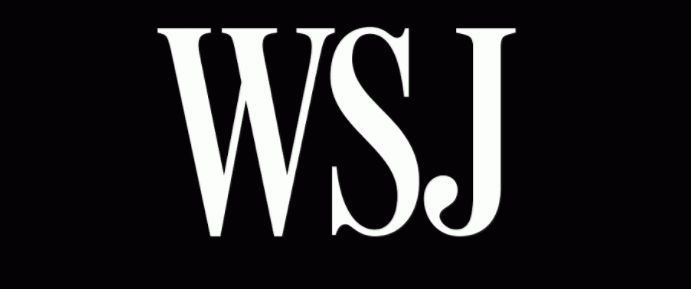 WSJ logo in white on black background