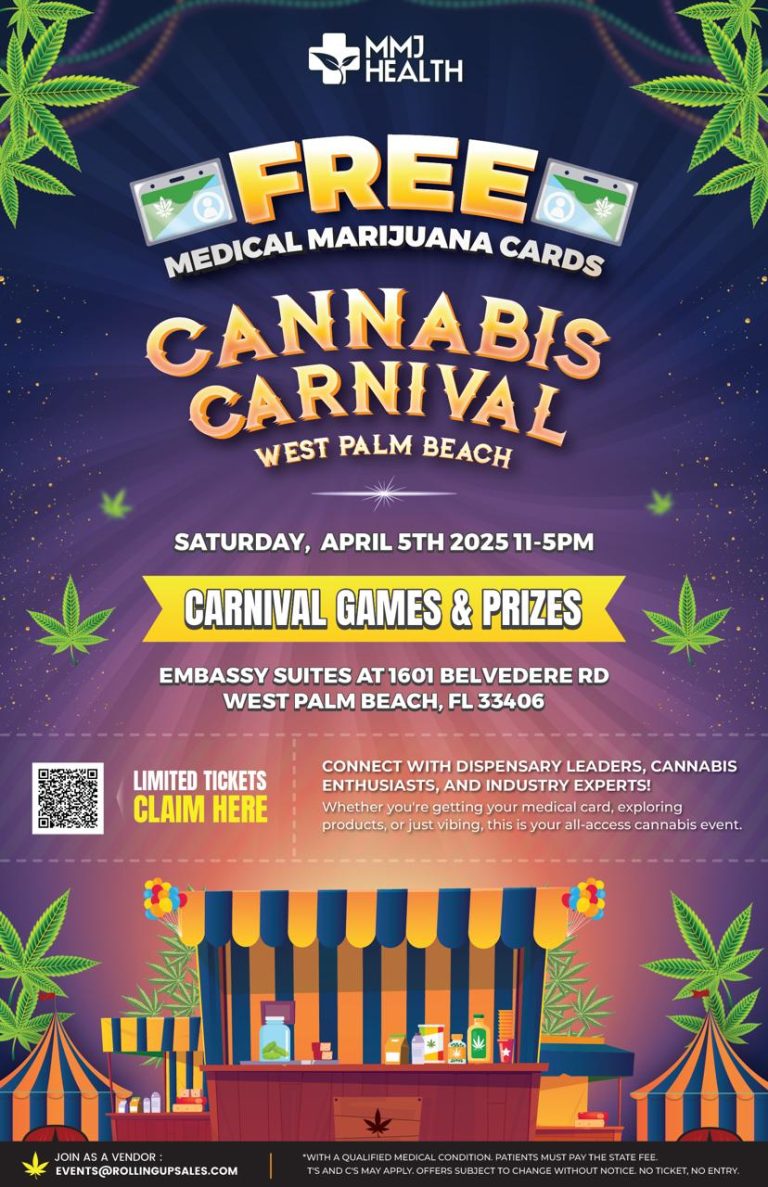 Cannabis Carnival West Palm Beach, free medical cards.