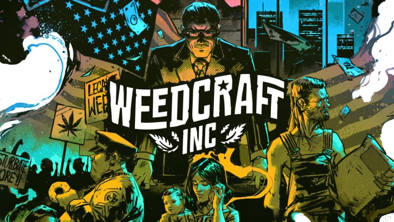 Weedcraft Inc game cover art illustration.