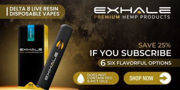 Disposable Delta 8 vape offer, six flavors available.