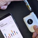 Smartphone app tracking vape usage and measurement