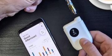 Smartphone app tracking vape usage and measurement