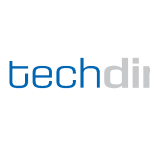 Techdirt logo with connectivity design