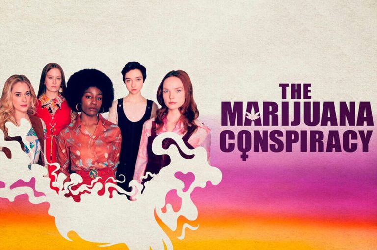 The Marijuana Conspiracy movie poster with five women.