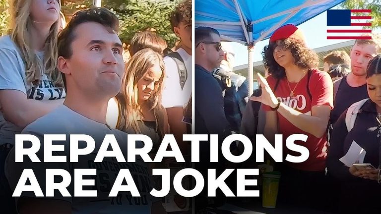 Group debating reparations under tent