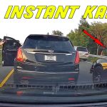 Road rage incident caught on dashcam with police