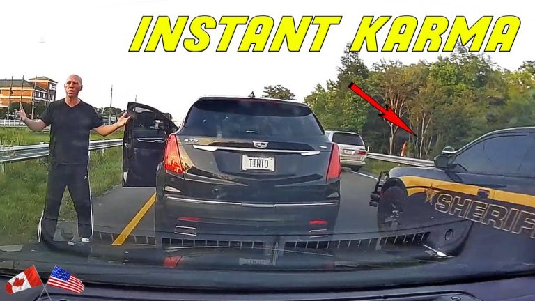 Road rage incident caught on dashcam with police