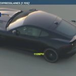 Car speeding on highway at 110 mph