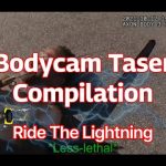 Bodycam taser compilation video cover with graphics.