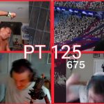 Four gamers streaming online, reacting with enthusiasm.