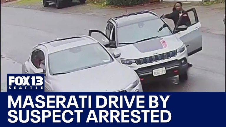 Maserati drive-by suspect arrested in Seattle.