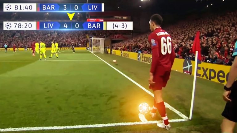 Soccer player preparing corner kick during match.