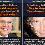 Weird world news: rent advice and Transformers movies