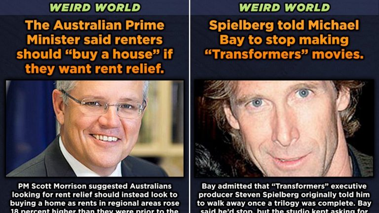 Weird world news: rent advice and Transformers movies