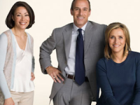 Three people smiling in professional attire