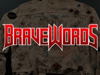 BraveWords logo on signed jacket background.